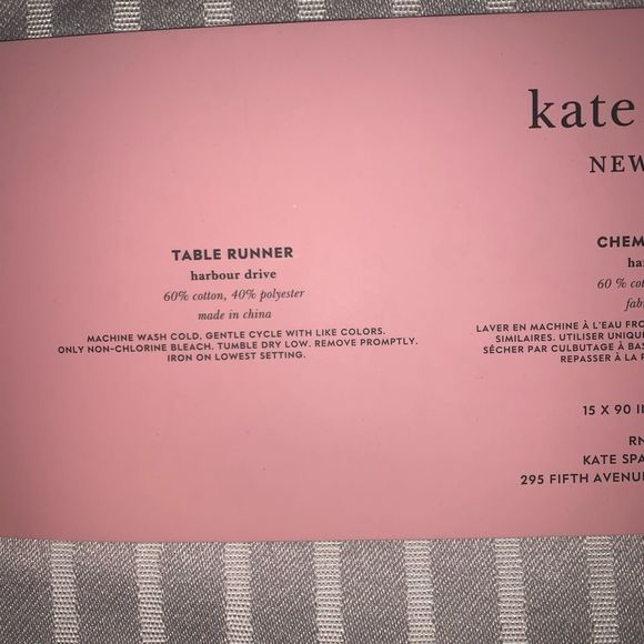 NWT Harbour Drive Kate Spade Table Runner - Picture 7 of 10
